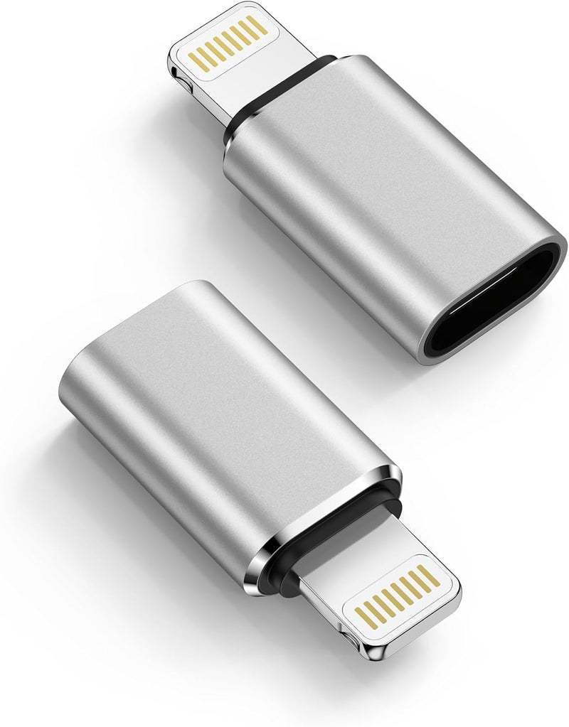 Haoano [2-Pack] USB C to Lightning Adapter, Type C to Lightning Adapter Support PD Fast Charging & Data Sync – Compatible with iPhone 14/13/12/11/X/XR Pro, iPad, AirPods – Not for Audio/OTG - Image 1